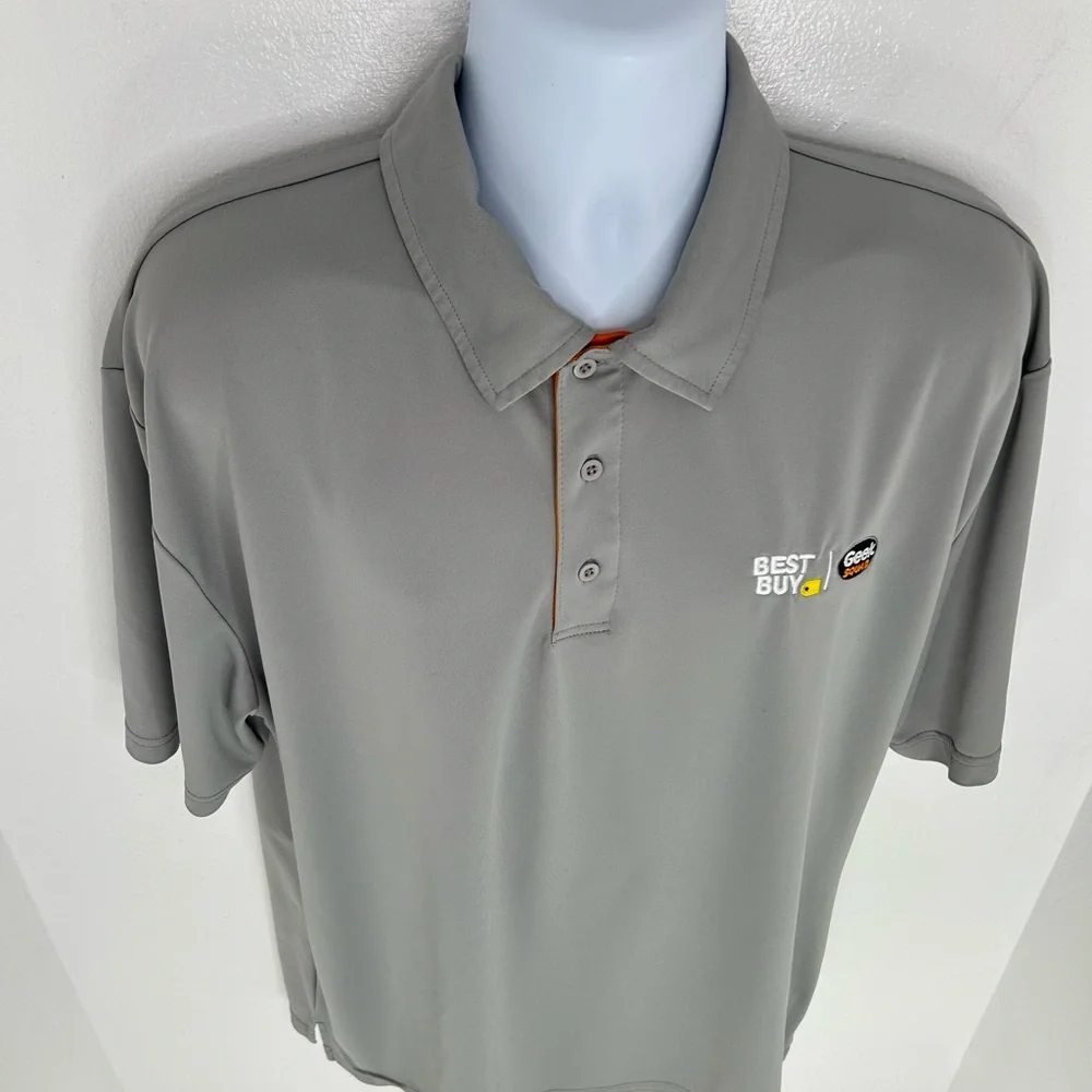 Geek Squad Best Buy Gray Polo Shirt Men’s 2XL Employee Work‎ Uniform Streetwear